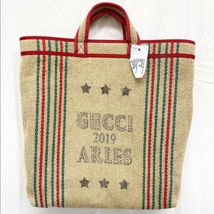 GUCCI Straw Jute Tote